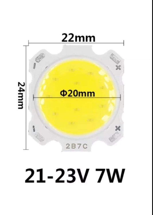 Led chips 21-23V 7W 20mm